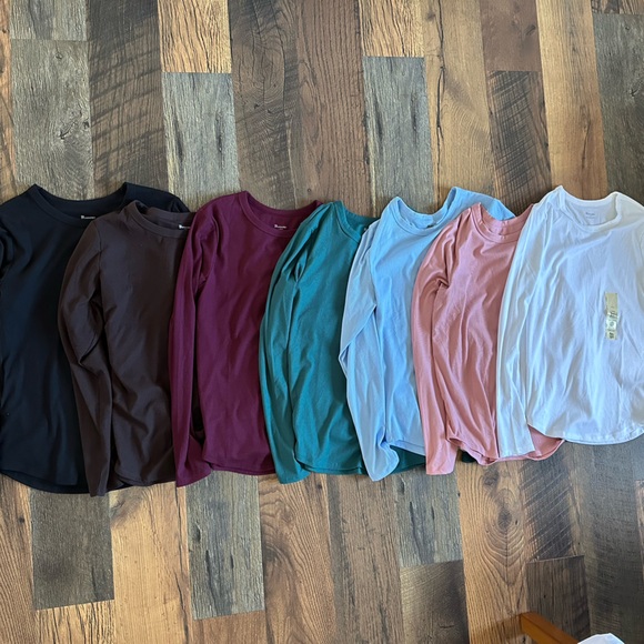 No Boundaries Tops - Seven Long Sleeve Ribbed Shirts